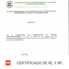 CERTIFICADO DE RL Y RF DE FORMALIDAD CONTABLE