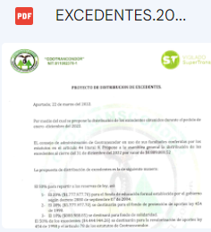 EXCEDENTES 2022